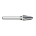 Kodiak Cutting Tools SF-51 Type SF Carbide Bur Round Nose Tree Single Cut 5423957